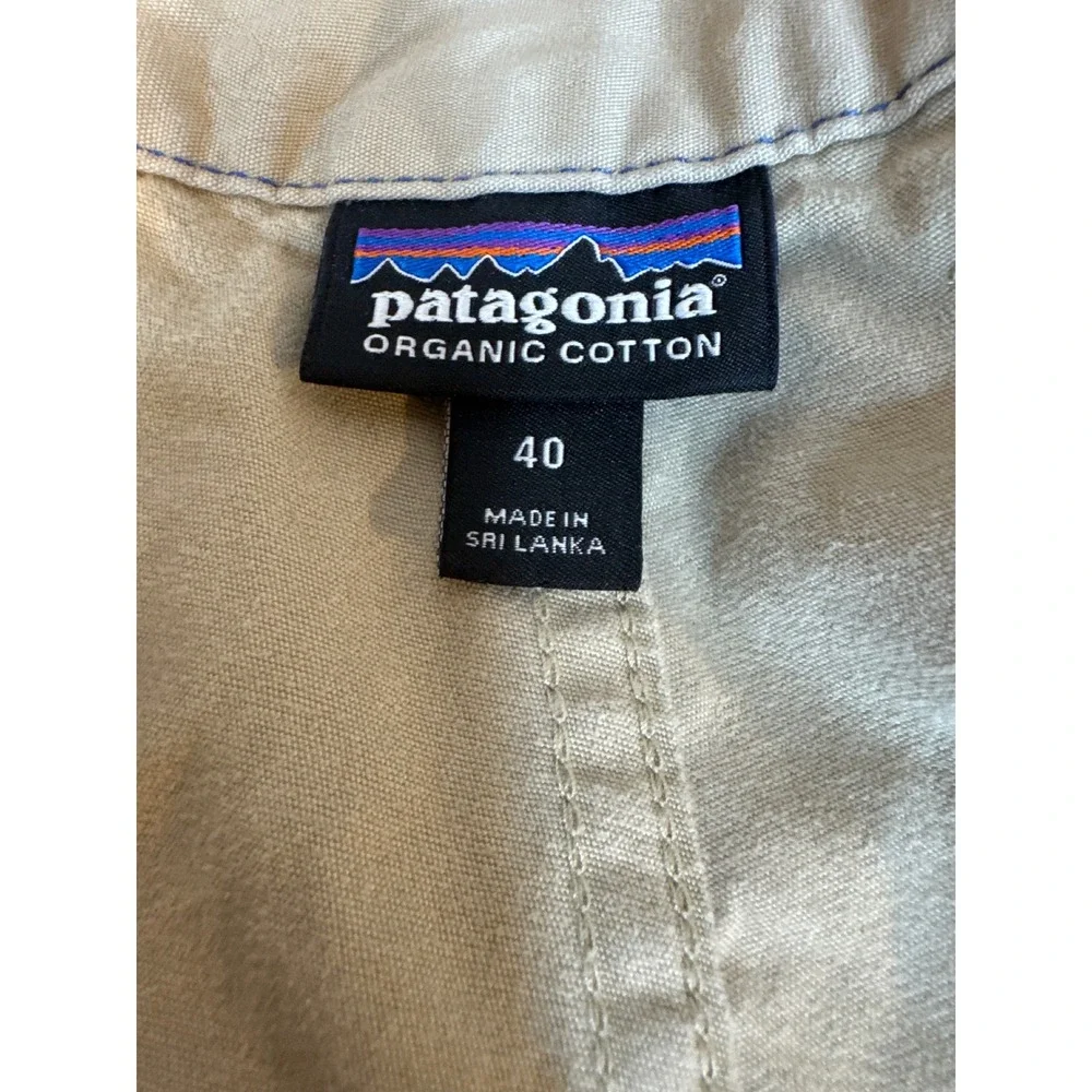 Patagonia Mens Size 40 Tan Khaki Organic Cotton Chino Shorts Outdoor Gorpcore